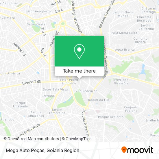 Mega Auto Peças map