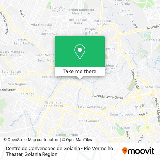 Centro de Convencoes de Goiania - Rio Vermelho Theater map