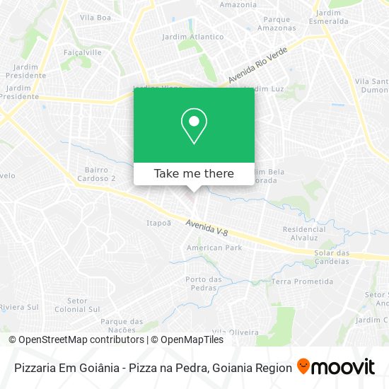 Pizzaria Em Goiânia - Pizza na Pedra map