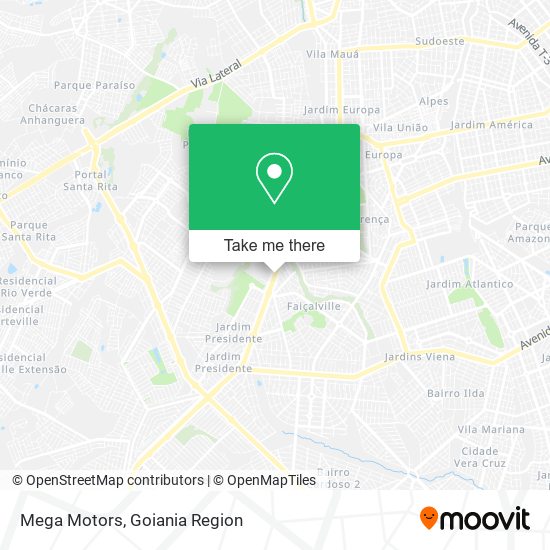 Mapa Mega Motors