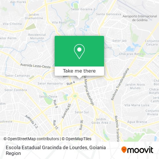 Mapa Escola Estadual Gracinda de Lourdes