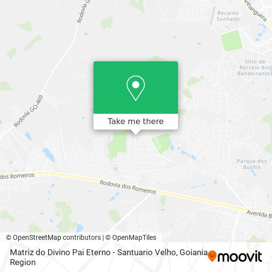 Matriz do Divino Pai Eterno - Santuario Velho map