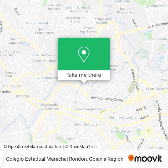 Mapa Colegio Estadual Marechal Rondon