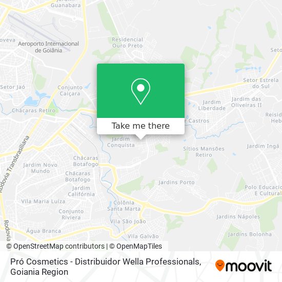 Pró Cosmetics - Distribuidor Wella Professionals map