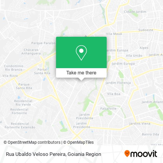 Mapa Rua Ubaldo Veloso Pereira