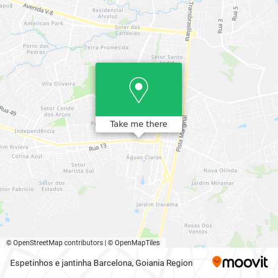 Espetinhos e jantinha Barcelona map