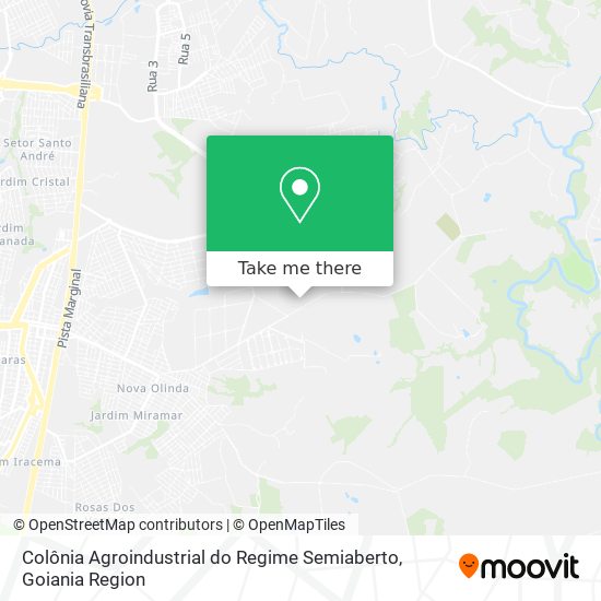 Colônia Agroindustrial do Regime Semiaberto map