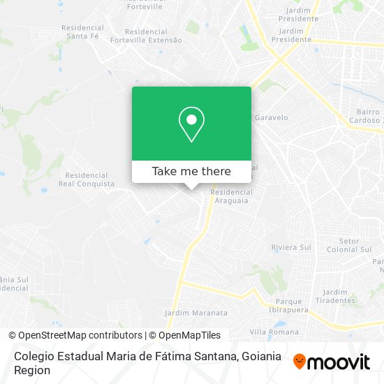 Mapa Colegio Estadual Maria de Fátima Santana