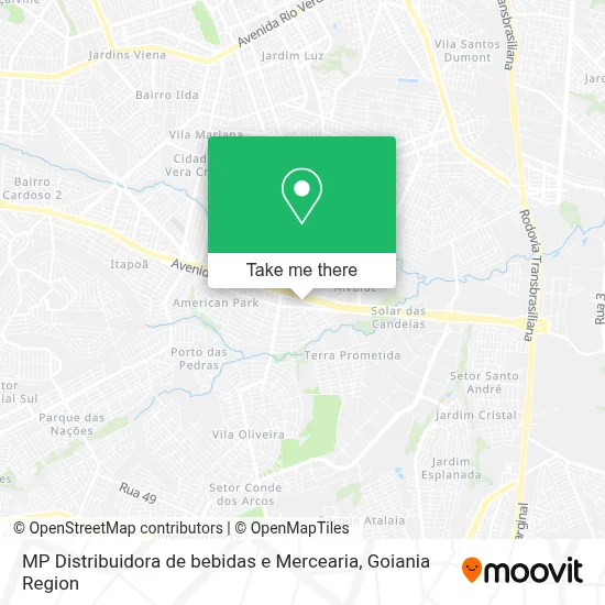 MP Distribuidora de bebidas e Mercearia map