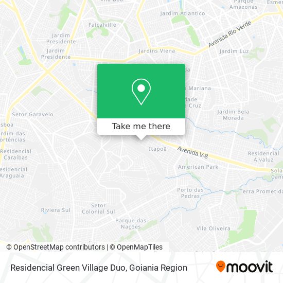 Mapa Residencial Green Village Duo