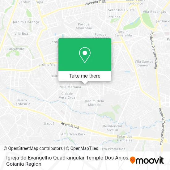 Igreja do Evangelho Quadrangular Templo Dos Anjos map