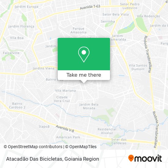 Atacadão Das Bicicletas map