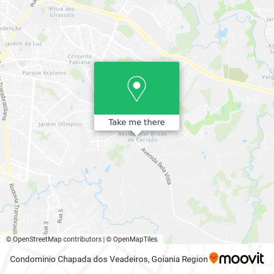 Condominio Chapada dos Veadeiros map