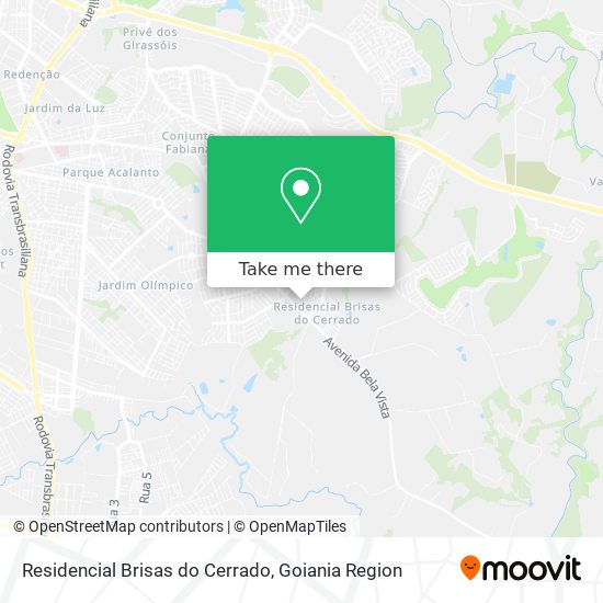 Residencial Brisas do Cerrado map