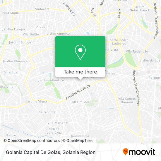Goiania Capital De Goias map