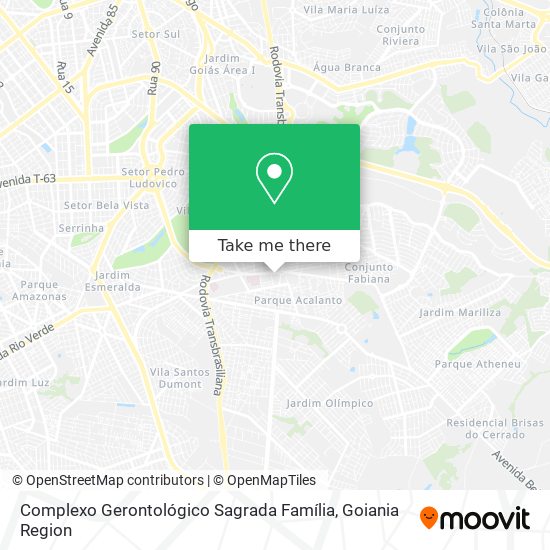 Mapa Complexo Gerontológico Sagrada Família