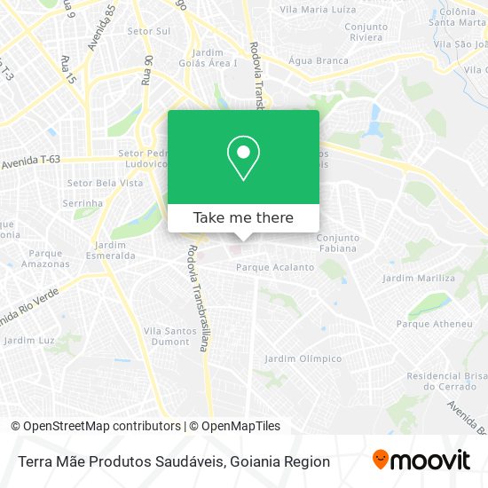 Terra Mãe Produtos Saudáveis map