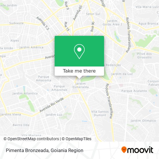 Pimenta Bronzeada map