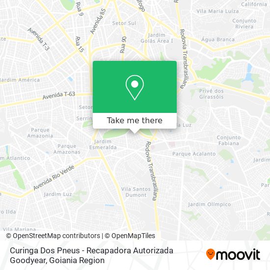 Curinga Dos Pneus - Recapadora Autorizada Goodyear map