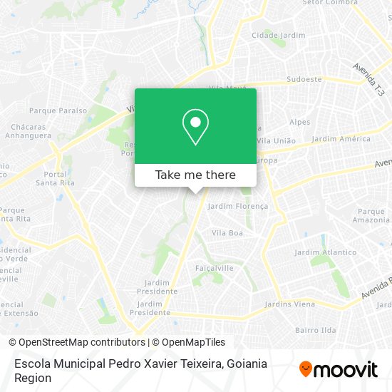 Mapa Escola Municipal Pedro Xavier Teixeira