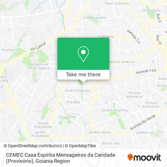 CEMEC Casa Espírita Mensageiros da Caridade (Provisório) map