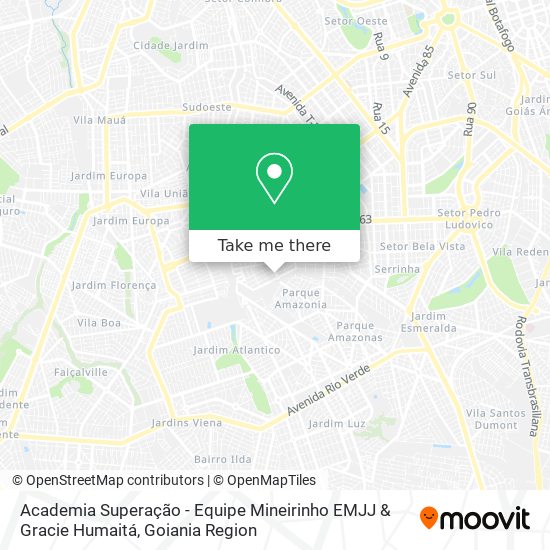 Academia Superação - Equipe Mineirinho EMJJ & Gracie Humaitá map
