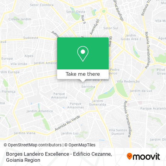 Mapa Borges Landeiro Excellence - Edifício Cezanne