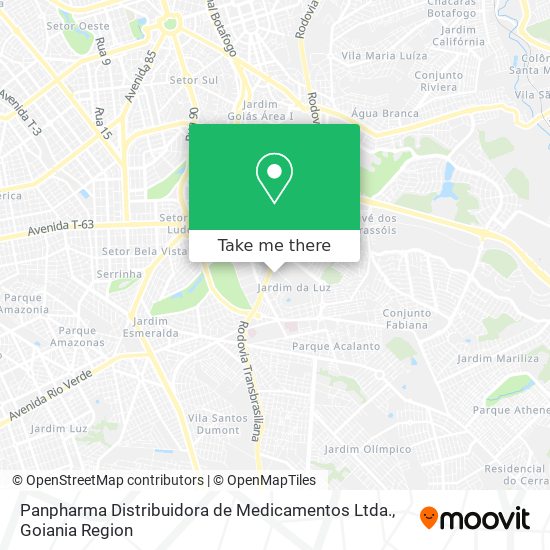 Mapa Panpharma Distribuidora de Medicamentos Ltda.