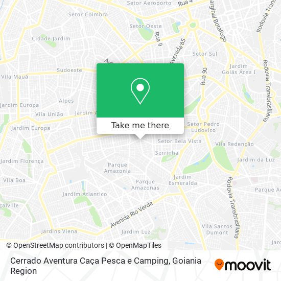 Cerrado Aventura Caça Pesca e Camping map