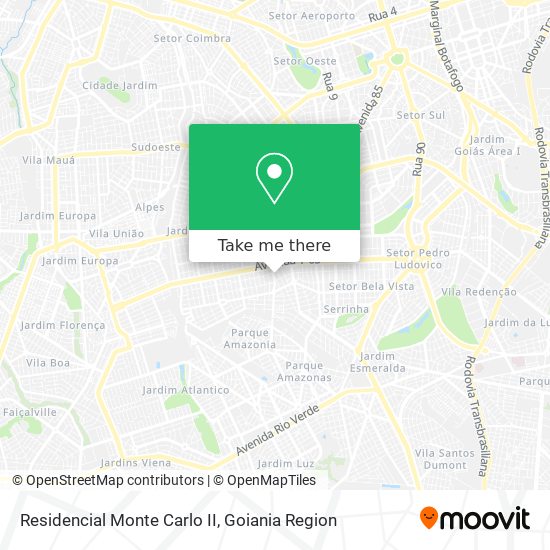 Mapa Residencial Monte Carlo II