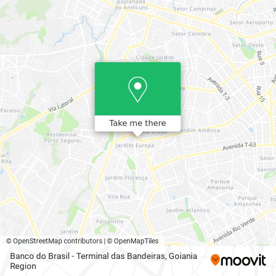 Banco do Brasil - Terminal das Bandeiras map