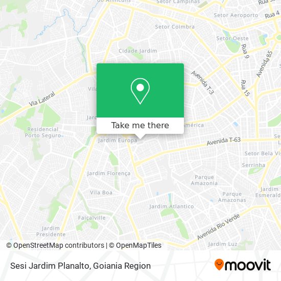 Mapa Sesi Jardim Planalto
