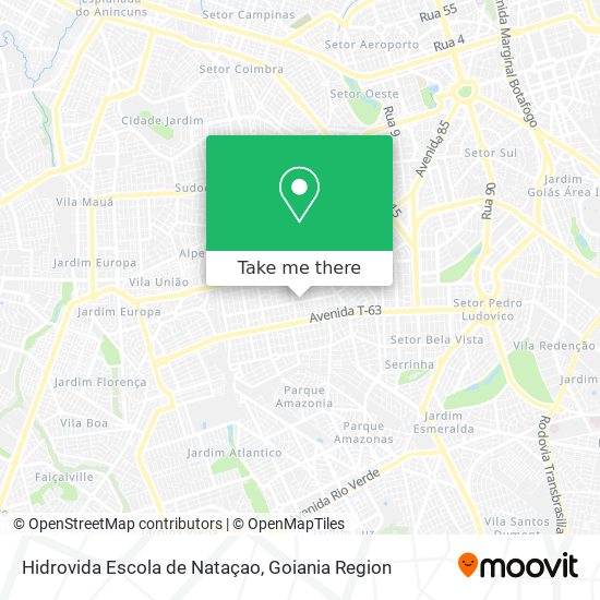 Hidrovida Escola de Nataçao map