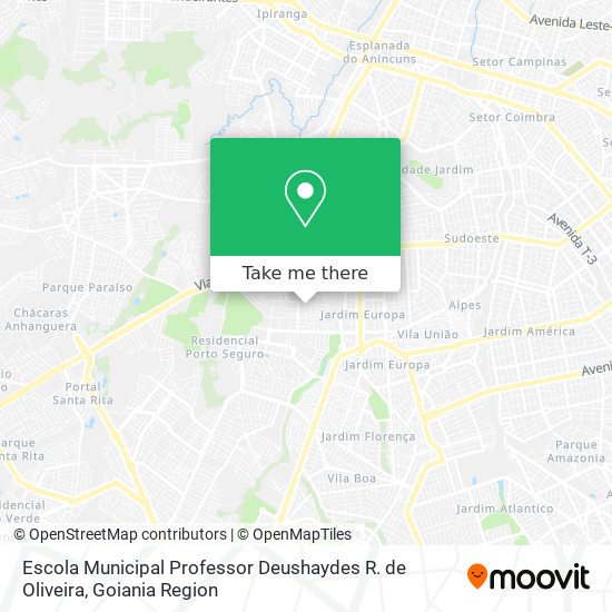Mapa Escola Municipal Professor Deushaydes R. de Oliveira