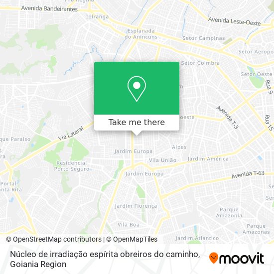 Núcleo de irradiação espírita obreiros do caminho map