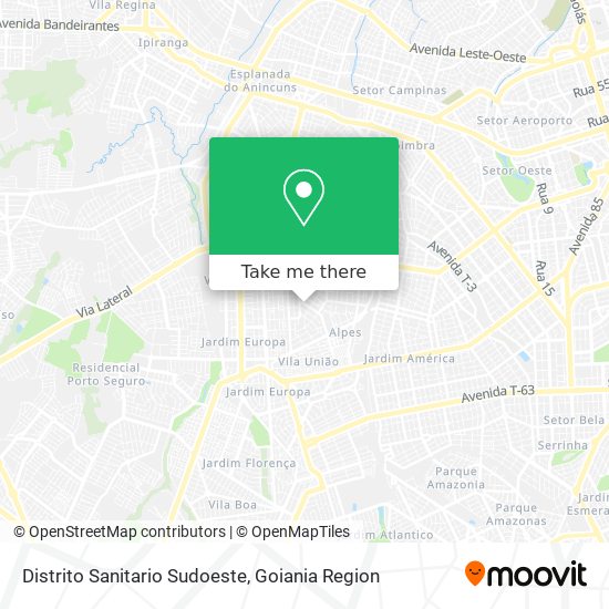 Distrito Sanitario Sudoeste map