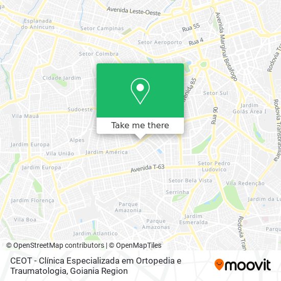 CEOT - Clínica Especializada em Ortopedia e Traumatologia map