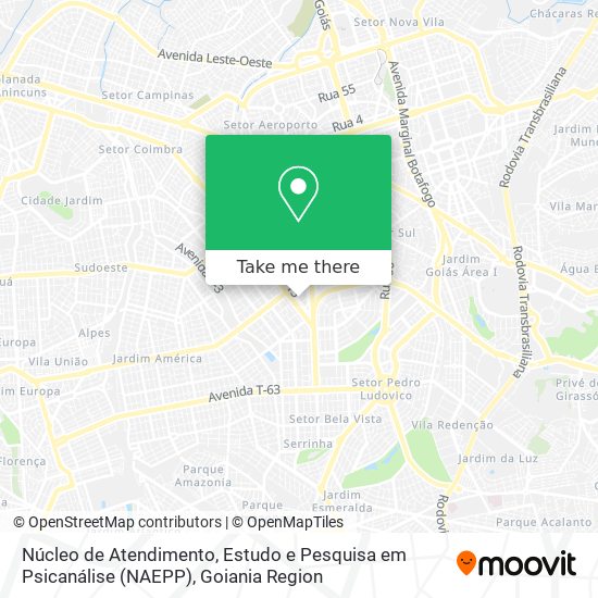 Núcleo de Atendimento, Estudo e Pesquisa em Psicanálise (NAEPP) map