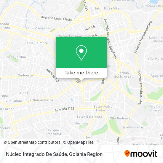 Núcleo Integrado De Saúde map