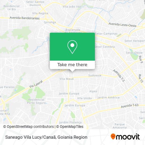 Mapa Saneago Vila Lucy/Canaã