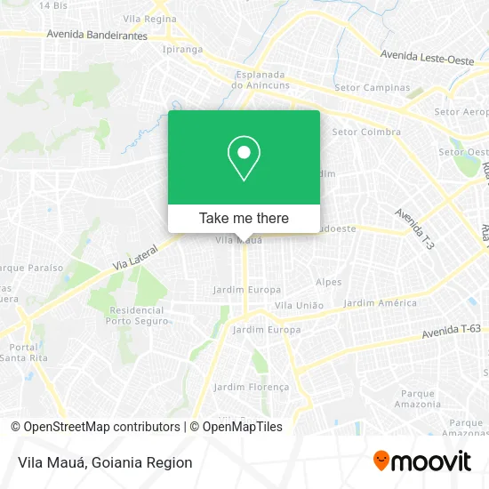 Vila Mauá map