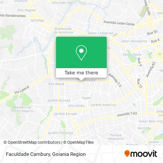 Faculdade Cambury map