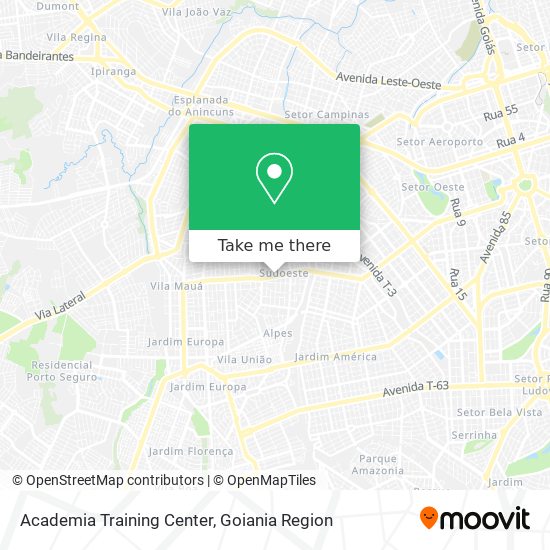 Mapa Academia Training Center