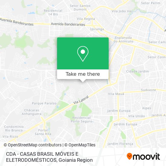 CDA - CASAS BRASIL MÓVEIS E ELETRODOMÉSTICOS map