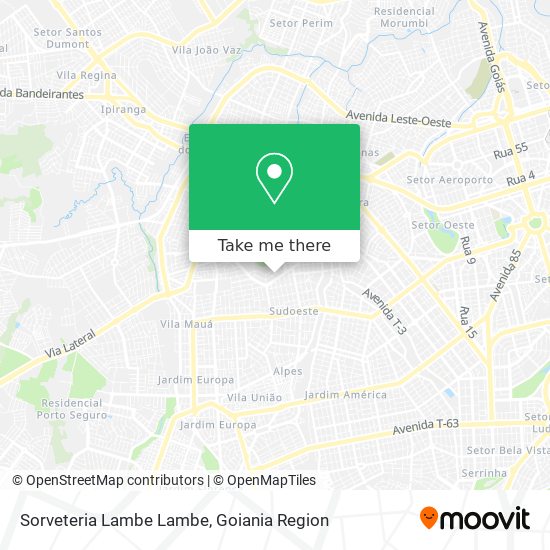 Sorveteria Lambe Lambe map