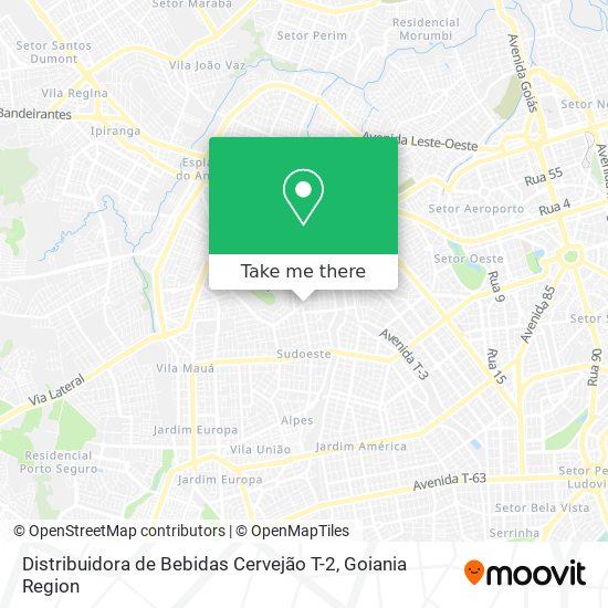 Distribuidora de Bebidas Cervejão T-2 map