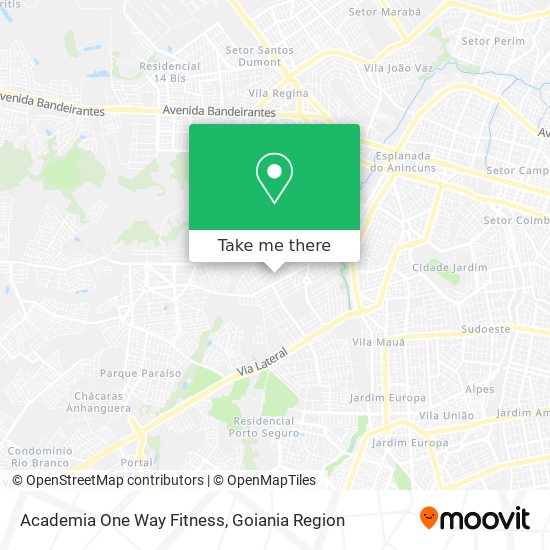 Academia One Way Fitness map