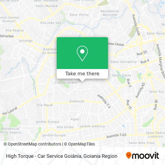 High Torque - Car Service Goiânia map