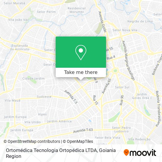 Mapa Ortomédica Tecnologia Ortopédica LTDA