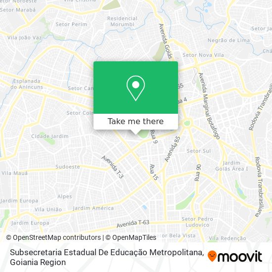 Subsecretaria Estadual De Educação Metropolitana map
